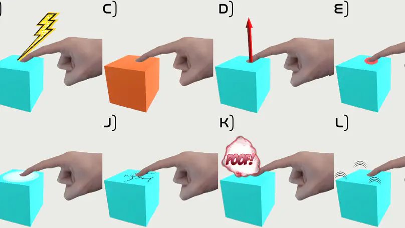 ''Kapow!'': Studying the Design of Visual Feedback for Representing Contacts in Extended Reality